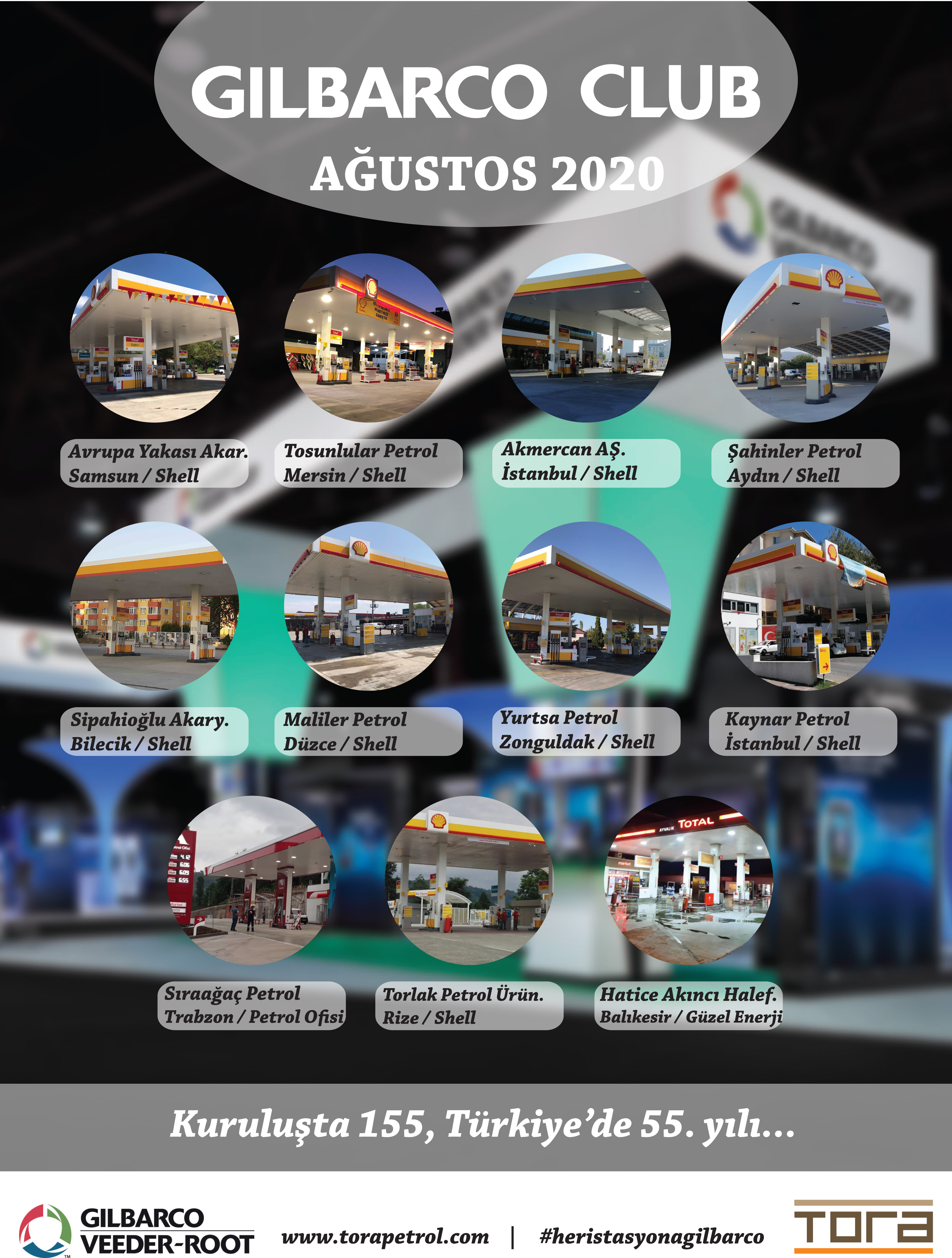 Gilbarco Club 2020 Agustos Her İstasyona Gilbarco Katılan İstasyonlar